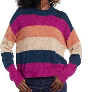 BP Blue Aurora Stripe Boucle Sweater